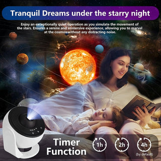 Space Projector Lamp With 13 Galaxy Discs Adjustable Projection And Night Light Function | Anson