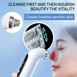 Rechargeable Pore Cleanser With 6 Interchangeable Heads And Adjustable Suction Power | Ashcroft