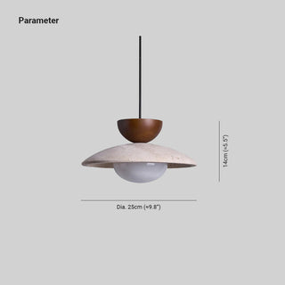 Modern Travertine Pendant Light | Elvora