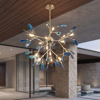 Modern Firefly Agate Branch Chandelier | Luminara