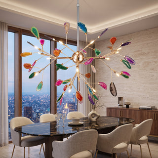 Modern Firefly Agate Branch Chandelier | Luminara