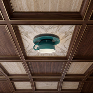 Modern Coffee Cup Ceramic Ceiling Light | Ceravue