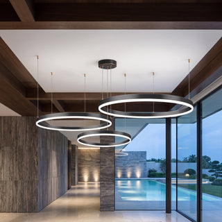 Modern Brushed Ring Pendant Light | Velunix