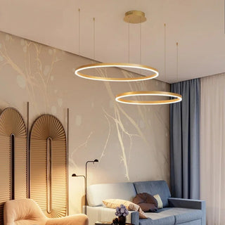 Modern Brushed Ring Pendant Light | Velunix