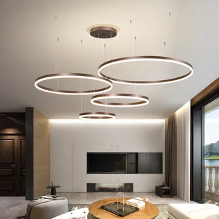 Modern Brushed Ring Pendant Light | Velunix