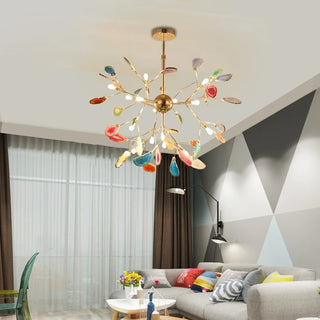 Modern Firefly Agate Branch Chandelier | Luminara