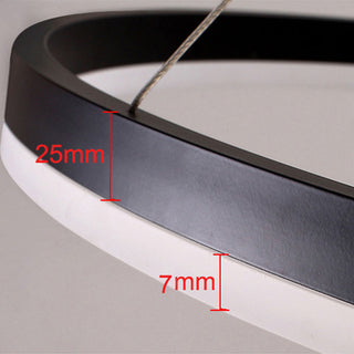 Modern Brushed Ring Pendant Light | Velunix