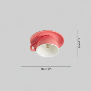Modern Coffee Cup Ceramic Ceiling Light | Ceravue