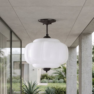 Milk Glass Pendant Light | Verelle