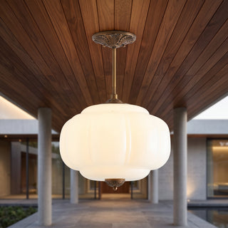 Milk Glass Pendant Light | Verelle