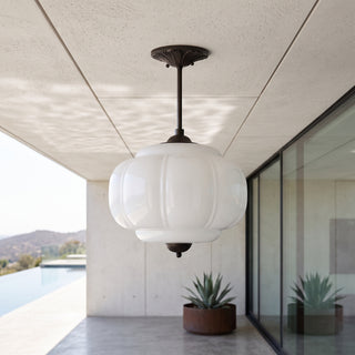 Milk Glass Pendant Light | Verelle