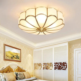 Brass Glass Ceiling Light Fixture | LuxeBeam