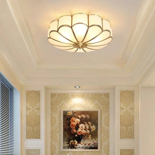Brass Glass Ceiling Light Fixture | LuxeBeam