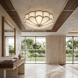Brass Glass Ceiling Light Fixture | LuxeBeam