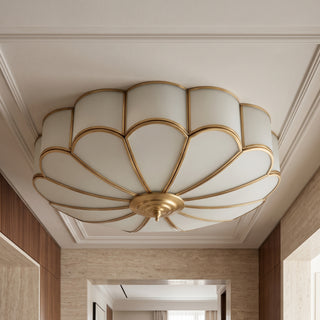 Brass Glass Ceiling Light Fixture | LuxeBeam