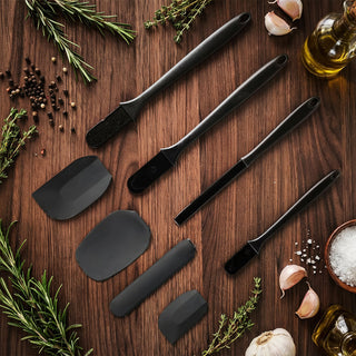Silicone Kitchen Spatula Set Baking Tools | Ashven