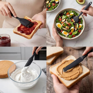 Silicone Kitchen Spatula Set Baking Tools | Ashven