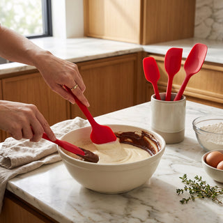 Silicone Kitchen Spatula Set Baking Tools | Ashven