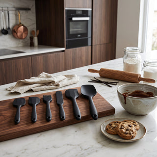 Silicone Kitchen Spatula Set Baking Tools | Ashven