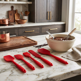 Silicone Kitchen Spatula Set Baking Tools | Ashven