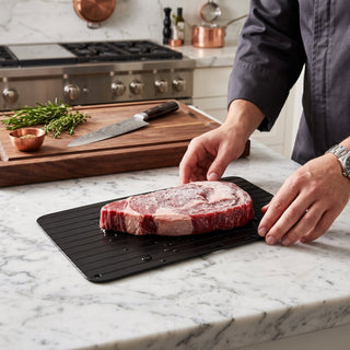Fast Aluminum Food Defrosting Tray Kitchen Thawing Plate | Dawson