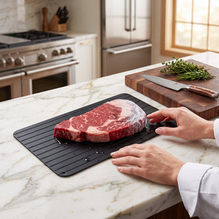 Fast Aluminum Food Defrosting Tray Kitchen Thawing Plate | Dawson