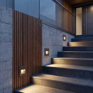 LED Recessed Step Wall Light | Virexa