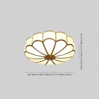 Brass Glass Ceiling Light Fixture | LuxeBeam