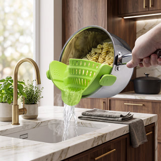 Adjustable Clip On Stainless Steel Pot Strainer | Monroe