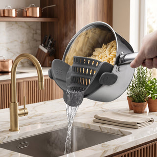 Adjustable Clip On Stainless Steel Pot Strainer | Monroe