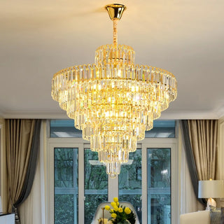 Crystal LED Flush Mount Chandelier | Elvaro