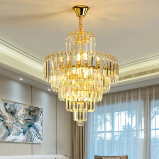 Crystal LED Flush Mount Chandelier | Elvaro