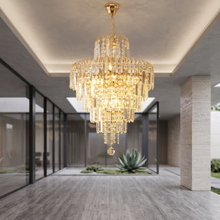 Crystal LED Flush Mount Chandelier | Elvaro