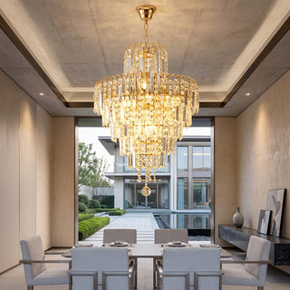 Crystal LED Flush Mount Chandelier | Elvaro