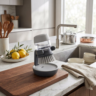 Soap Dispensing Kitchen Dish Scrub Brush | Cooper