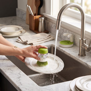 Soap Dispensing Kitchen Dish Scrub Brush | Cooper
