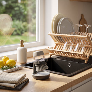 Soap Dispensing Kitchen Dish Scrub Brush | Cooper