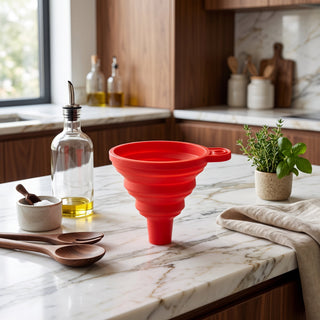 Collapsible Food Grade Silicone Kitchen Funnel | Whitmore