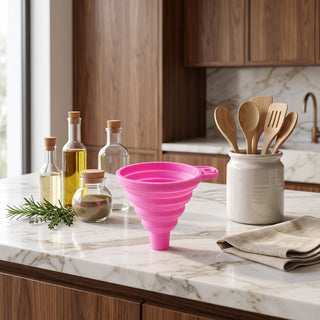 Collapsible Food Grade Silicone Kitchen Funnel | Whitmore