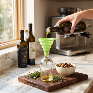 Collapsible Food Grade Silicone Kitchen Funnel | Whitmore
