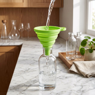 Collapsible Food Grade Silicone Kitchen Funnel | Whitmore
