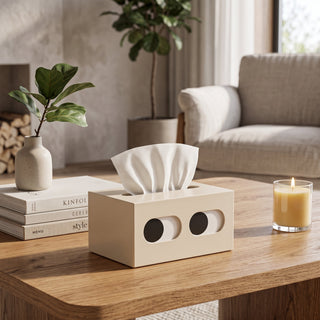 Minimalist Freestanding Tissue Box Holder Case | Parker