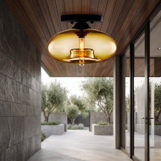 Glass LED Ceiling Light Fixture | Luminexa