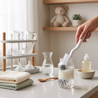 Long Handle Bottle Cleaning Brush With Storage Hook | Norvello