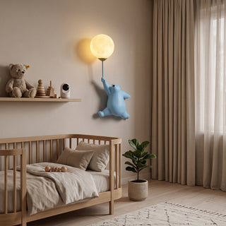 Cartoon Polar Bear LED Wall Light with Playful Nordic Style | BrightNest