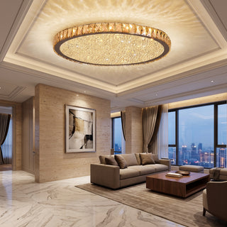 Modern LED Crystal Chandelier Ceiling Light with Luxurious Brilliance | Crystaluxe