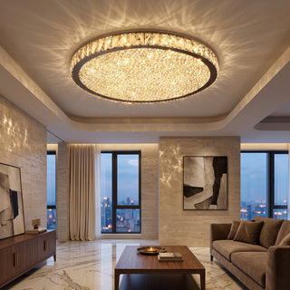 Modern LED Crystal Chandelier Ceiling Light with Luxurious Brilliance | Crystaluxe