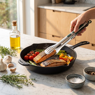 Stainless Steel Non Slip Kitchen Serving Tongs | Harrison