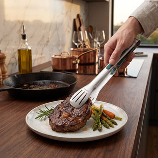 Stainless Steel Non Slip Kitchen Serving Tongs | Harrison