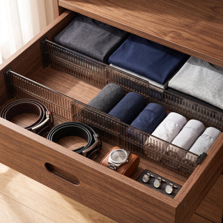 Adjustable Bamboo Drawer Organizer Dividers Set | Willowmere